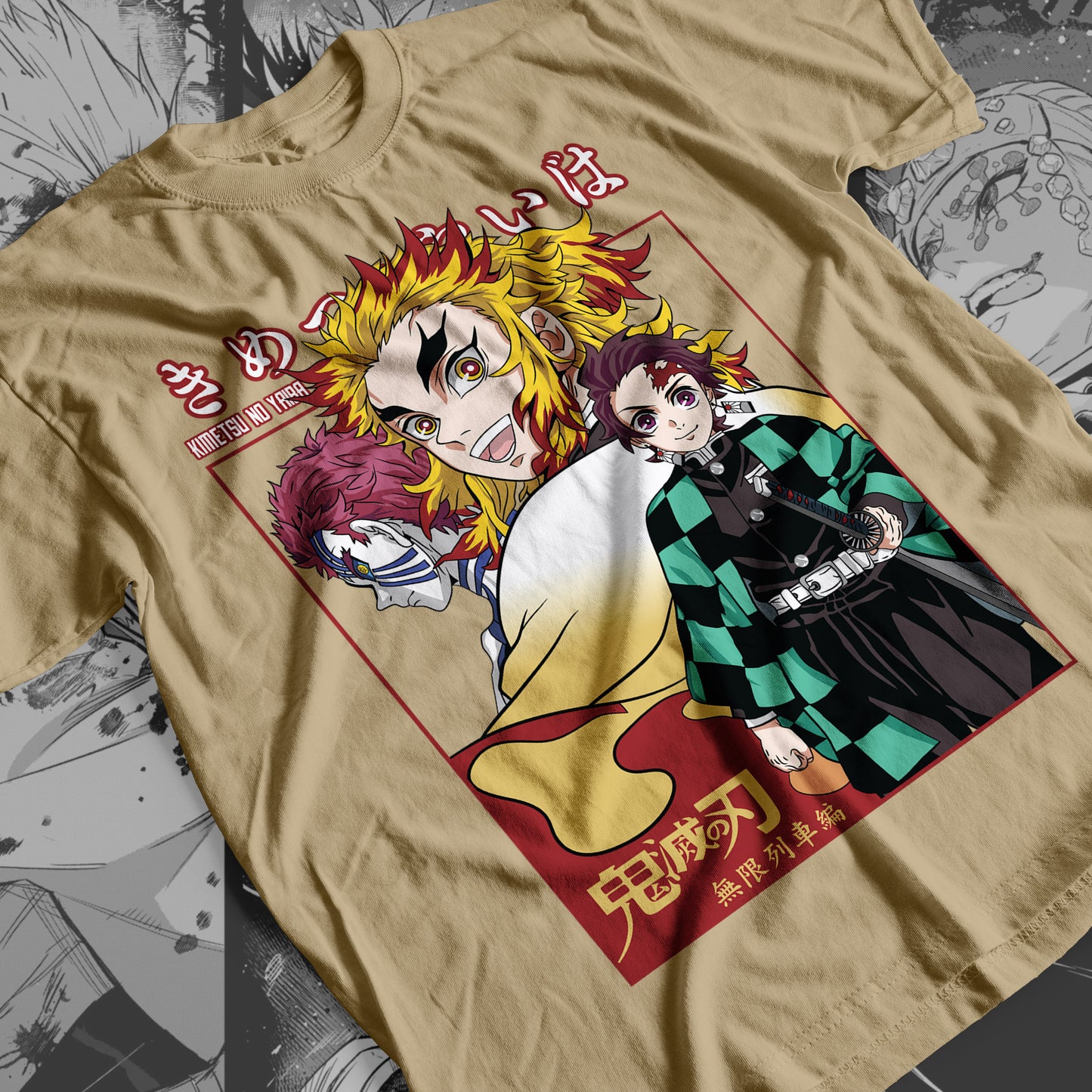 Demon Slayer - Kyojuro Rengoku 04 Premium Anime Design, High Quality DTF Print, 100% Cotton Shirt