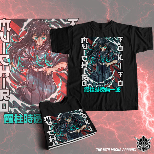 Demon Slayer - Muichiro Tokito 06 Premium Anime Design, High Quality DTF Print, 100% Cotton Shirt