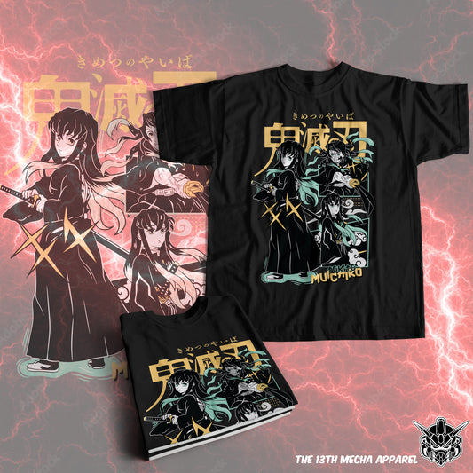 Demon Slayer - Muichiro Tokito 08 Premium Anime Design, High Quality DTF Print, 100% Cotton Shirt
