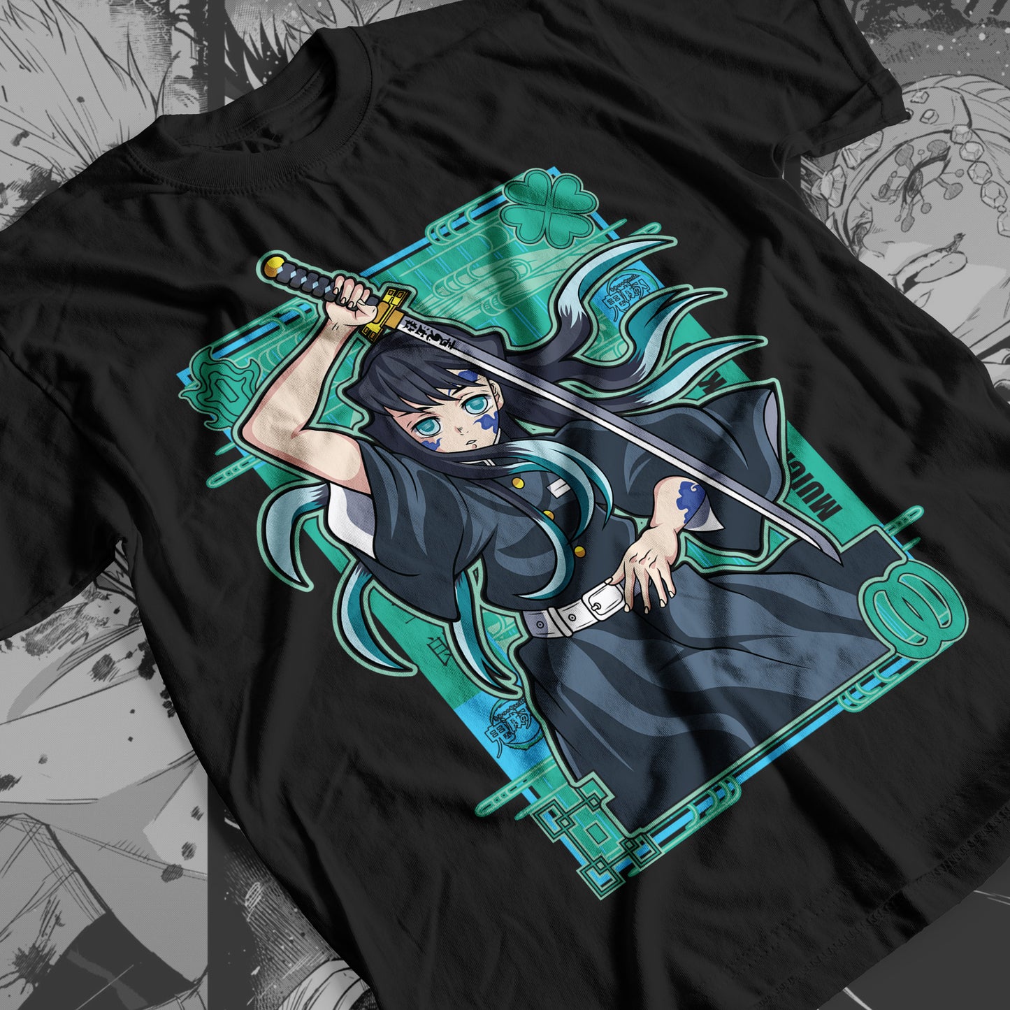 Demon Slayer - Muichiro Tokito 07 Premium Anime Design, High Quality DTF Print, 100% Cotton Shirt