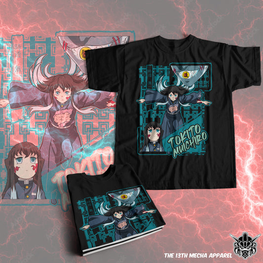 Demon Slayer - Muichiro Tokito 01 Premium Anime Design, High Quality DTF Print, 100% Cotton Shirt
