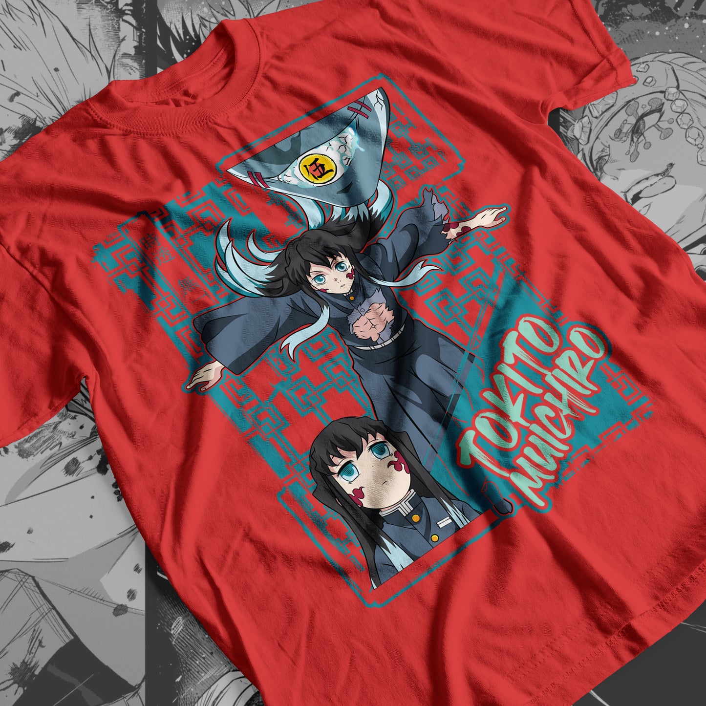 Demon Slayer - Muichiro Tokito 01 Premium Anime Design, High Quality DTF Print, 100% Cotton Shirt