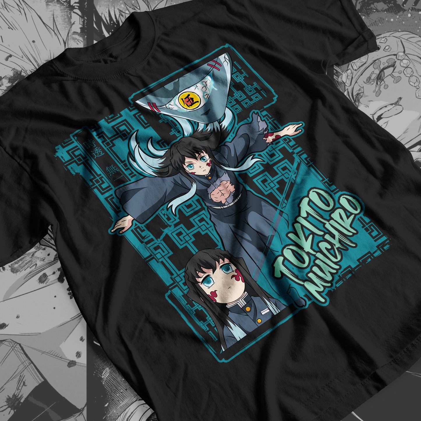 Demon Slayer - Muichiro Tokito 01 Premium Anime Design, High Quality DTF Print, 100% Cotton Shirt