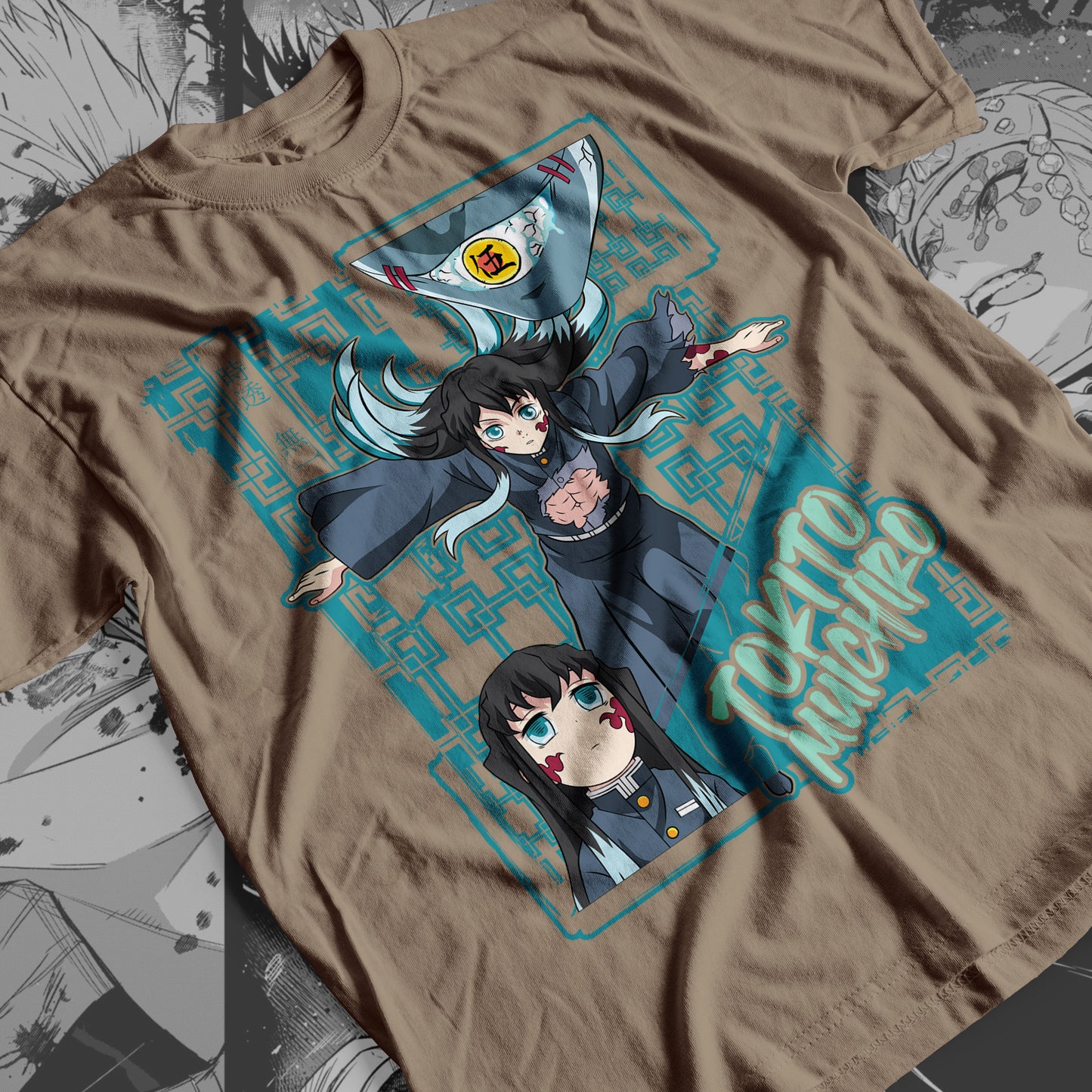 Demon Slayer - Muichiro Tokito 01 Premium Anime Design, High Quality DTF Print, 100% Cotton Shirt