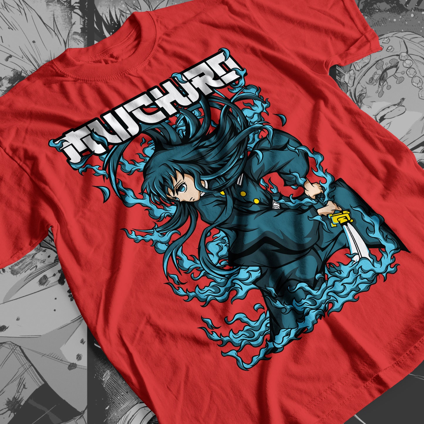 Demon Slayer - Muichiro Tokito 04 Premium Anime Design, High Quality DTF Print, 100% Cotton Shirt