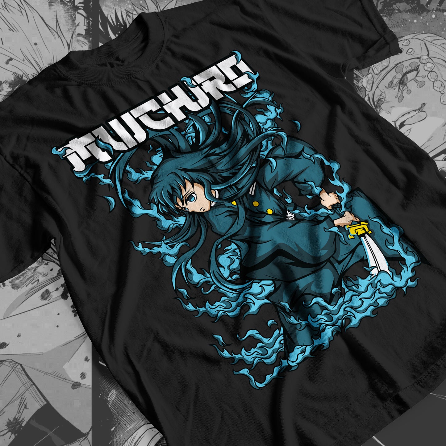 Demon Slayer - Muichiro Tokito 04 Premium Anime Design, High Quality DTF Print, 100% Cotton Shirt