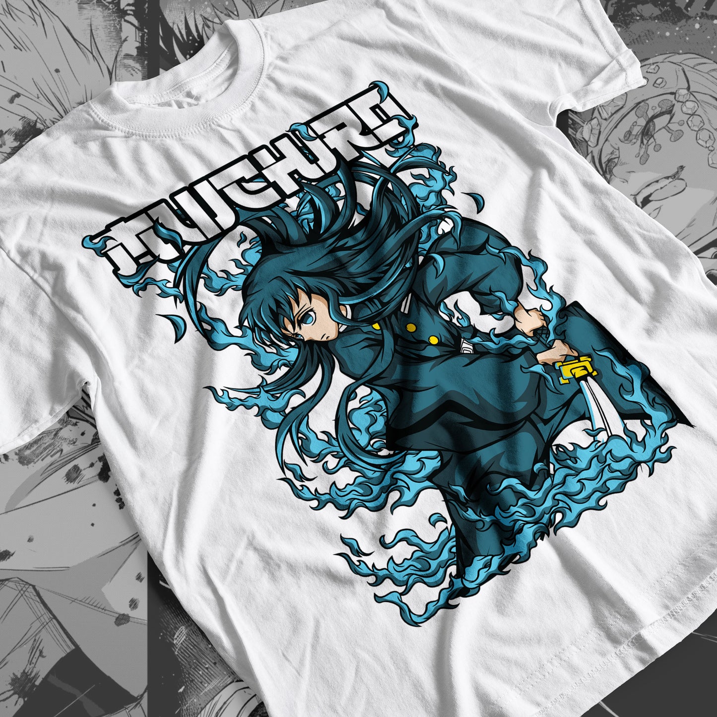 Demon Slayer - Muichiro Tokito 04 Premium Anime Design, High Quality DTF Print, 100% Cotton Shirt
