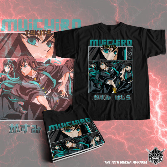 Demon Slayer - Muichiro Tokito 03 Premium Anime Design, High Quality DTF Print, 100% Cotton Shirt