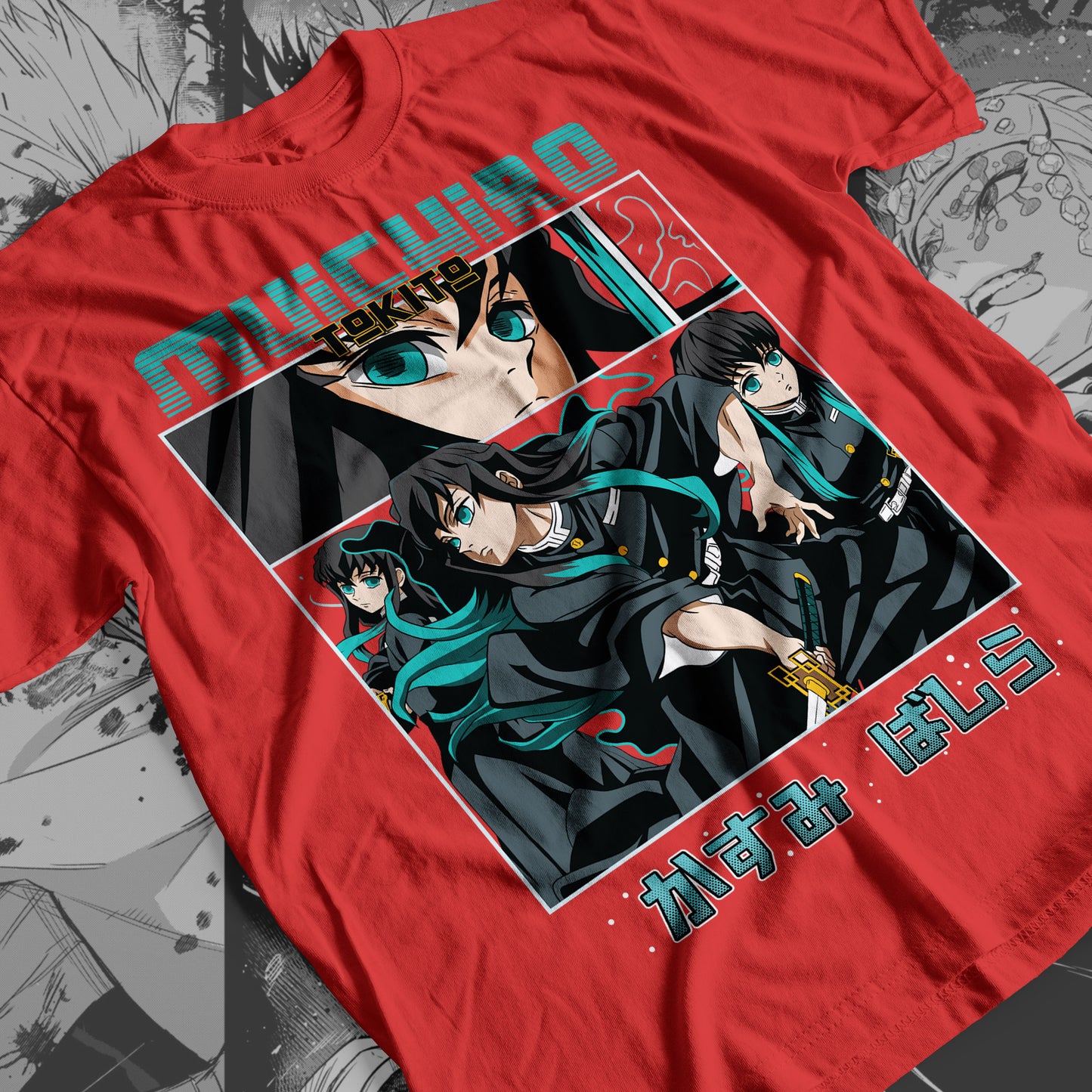 Demon Slayer - Muichiro Tokito 03 Premium Anime Design, High Quality DTF Print, 100% Cotton Shirt