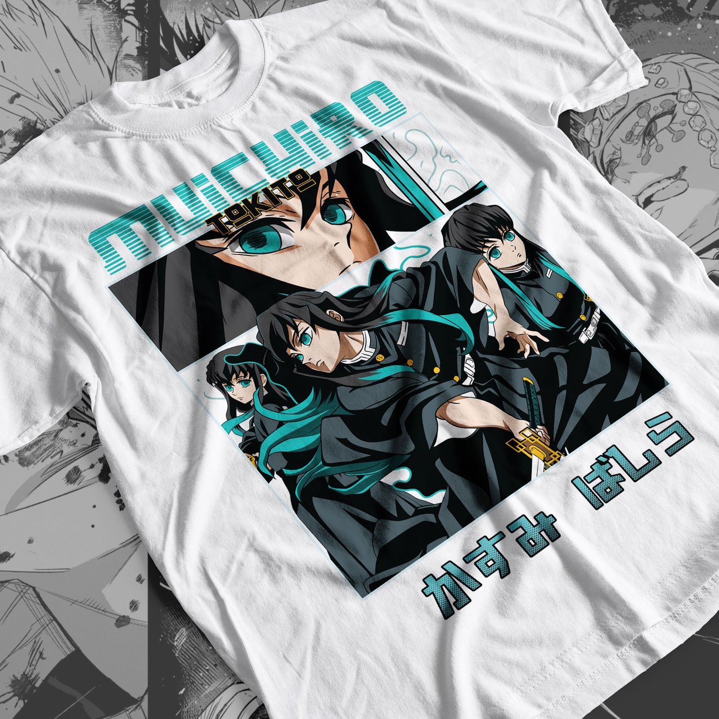 Demon Slayer - Muichiro Tokito 03 Premium Anime Design, High Quality DTF Print, 100% Cotton Shirt