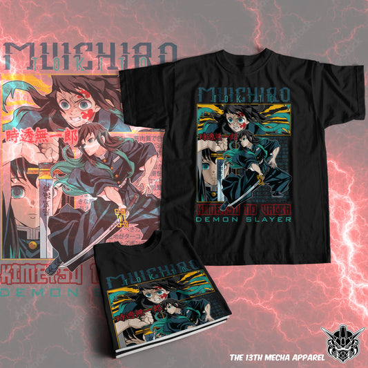Demon Slayer - Muichiro Tokito 02 Premium Anime Design, High Quality DTF Print, 100% Cotton Shirt