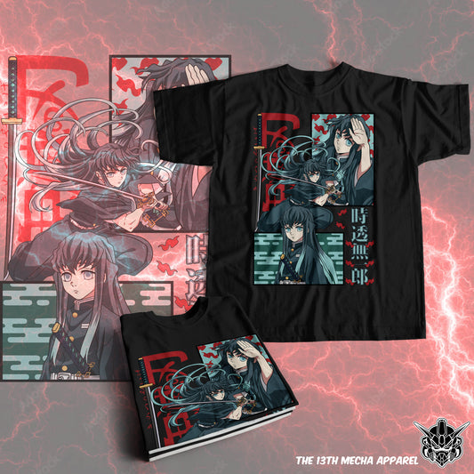 Demon Slayer - Muichiro Tokito 05 Premium Anime Design, High Quality DTF Print, 100% Cotton Shirt