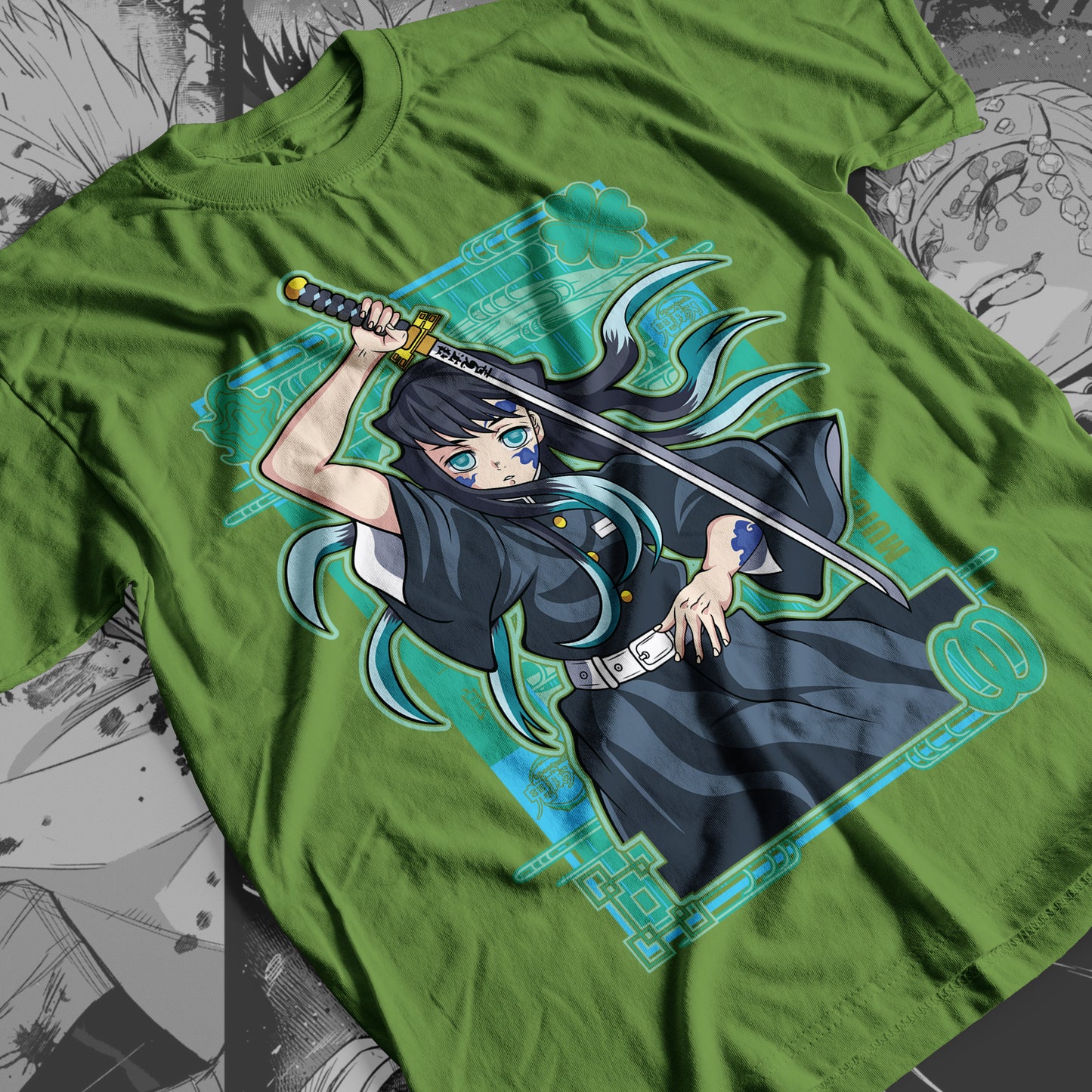 Demon Slayer - Muichiro Tokito 07 Premium Anime Design, High Quality DTF Print, 100% Cotton Shirt
