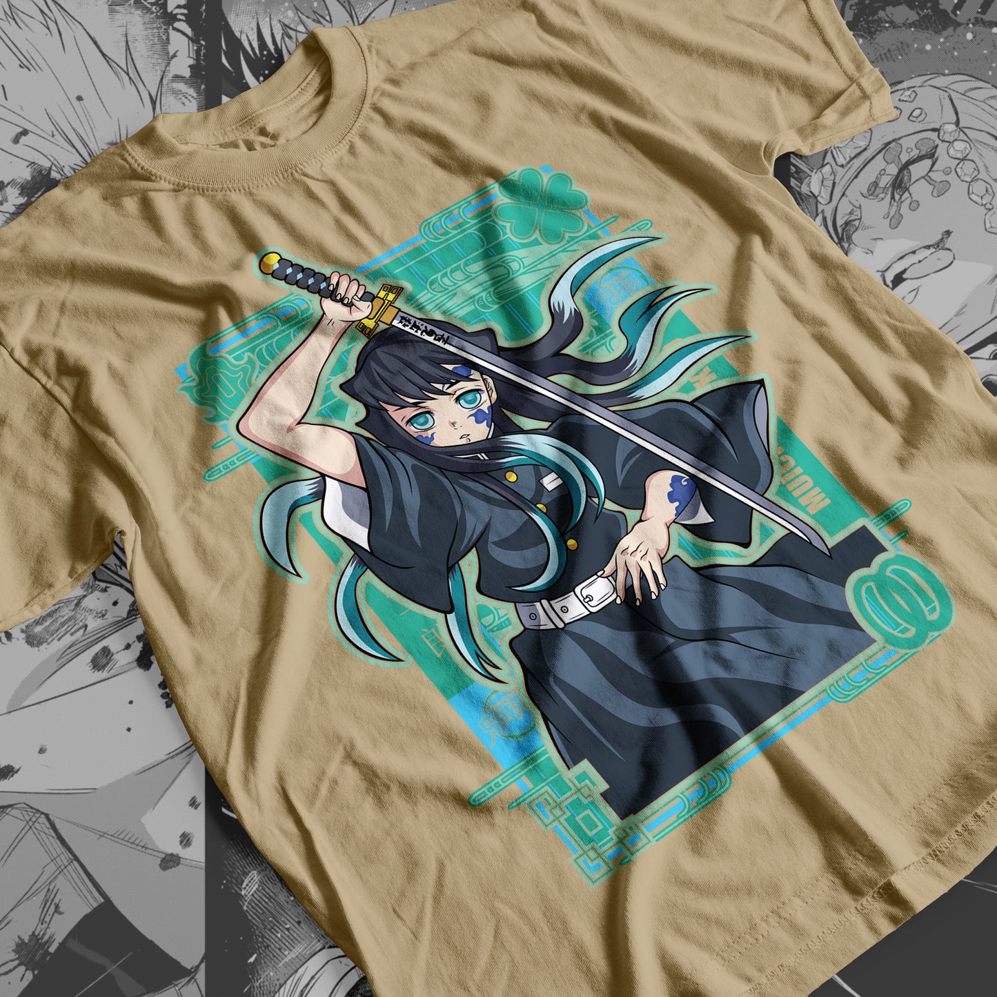 Demon Slayer - Muichiro Tokito 07 Premium Anime Design, High Quality DTF Print, 100% Cotton Shirt
