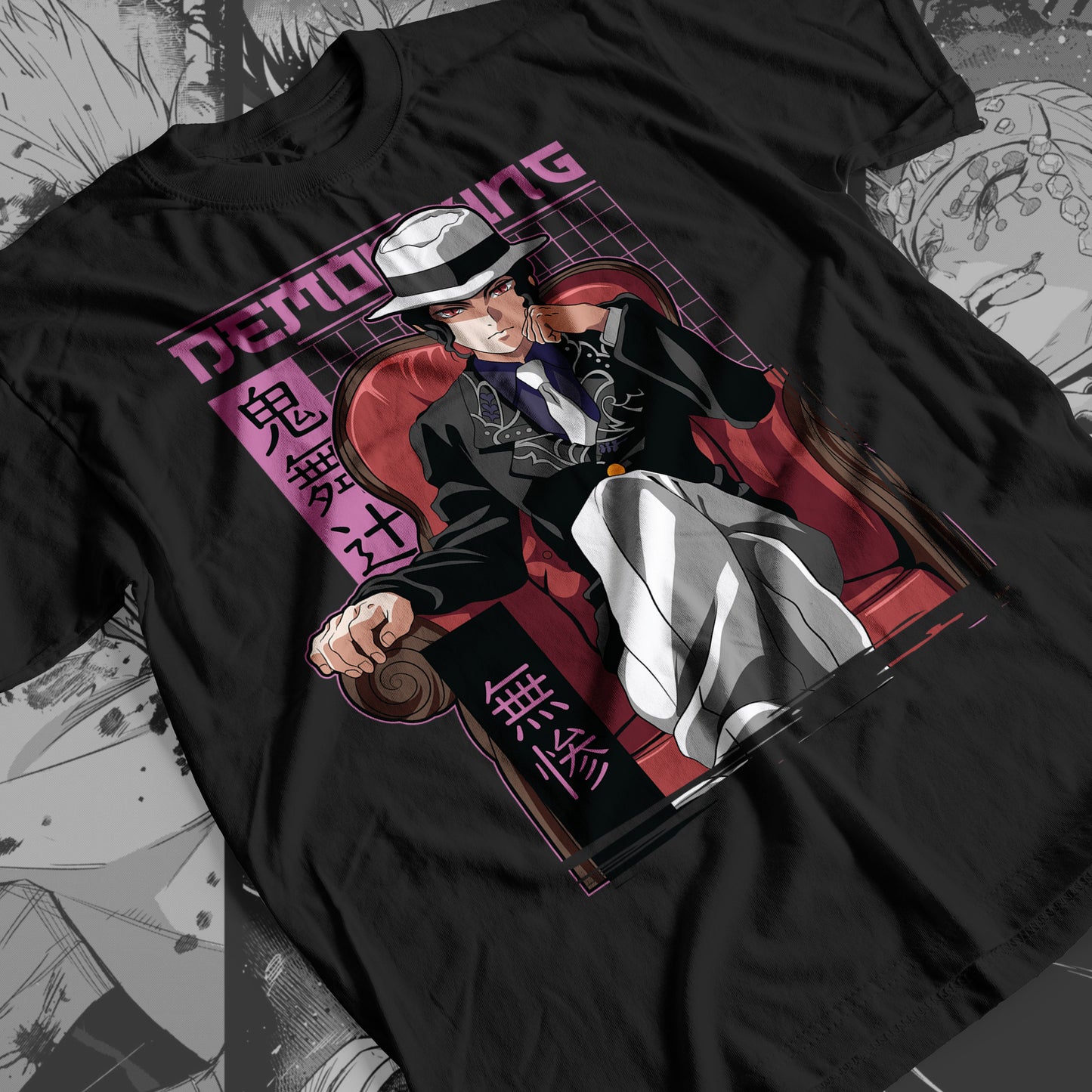 Demon Slayer - Muzan Kibutsuji 04 Premium Anime Design, High Quality DTF Print, 100% Cotton Shirt