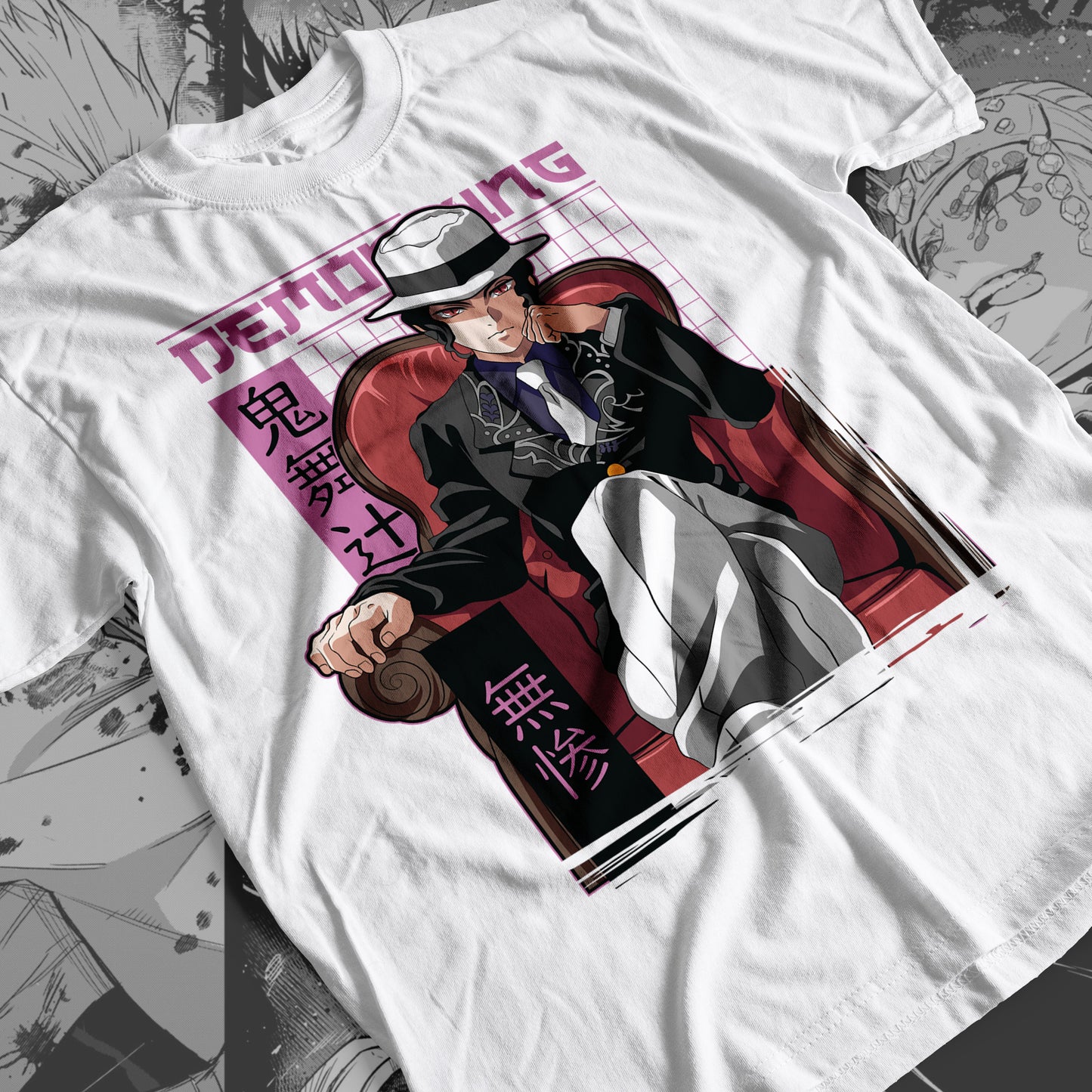 Demon Slayer - Muzan Kibutsuji 04 Premium Anime Design, High Quality DTF Print, 100% Cotton Shirt
