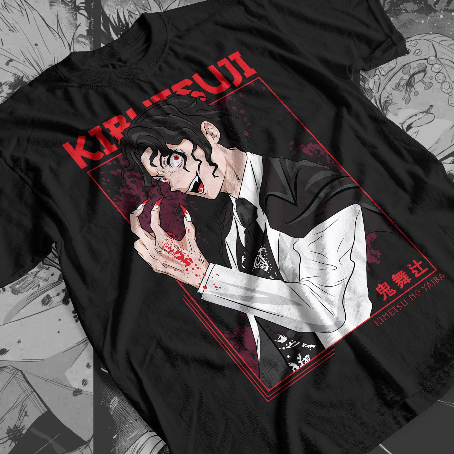 Demon Slayer - Muzan Kibutsuji 02 Premium Anime Design, High Quality DTF Print, 100% Cotton Shirt3
