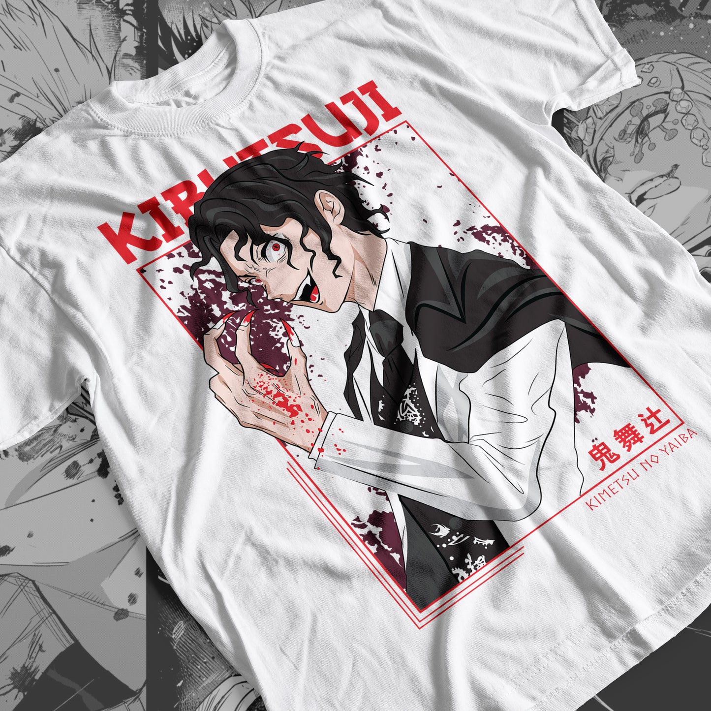 Demon Slayer - Muzan Kibutsuji 02 Premium Anime Design, High Quality DTF Print, 100% Cotton Shirt3