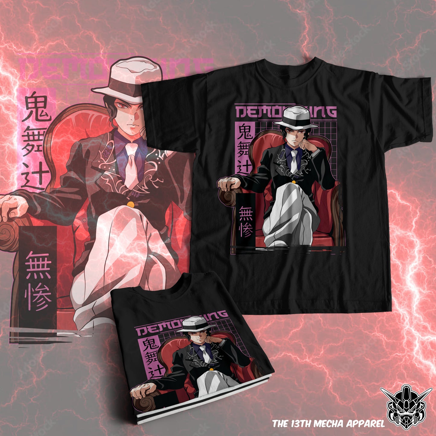 Demon Slayer - Muzan Kibutsuji 04 Premium Anime Design, High Quality DTF Print, 100% Cotton Shirt