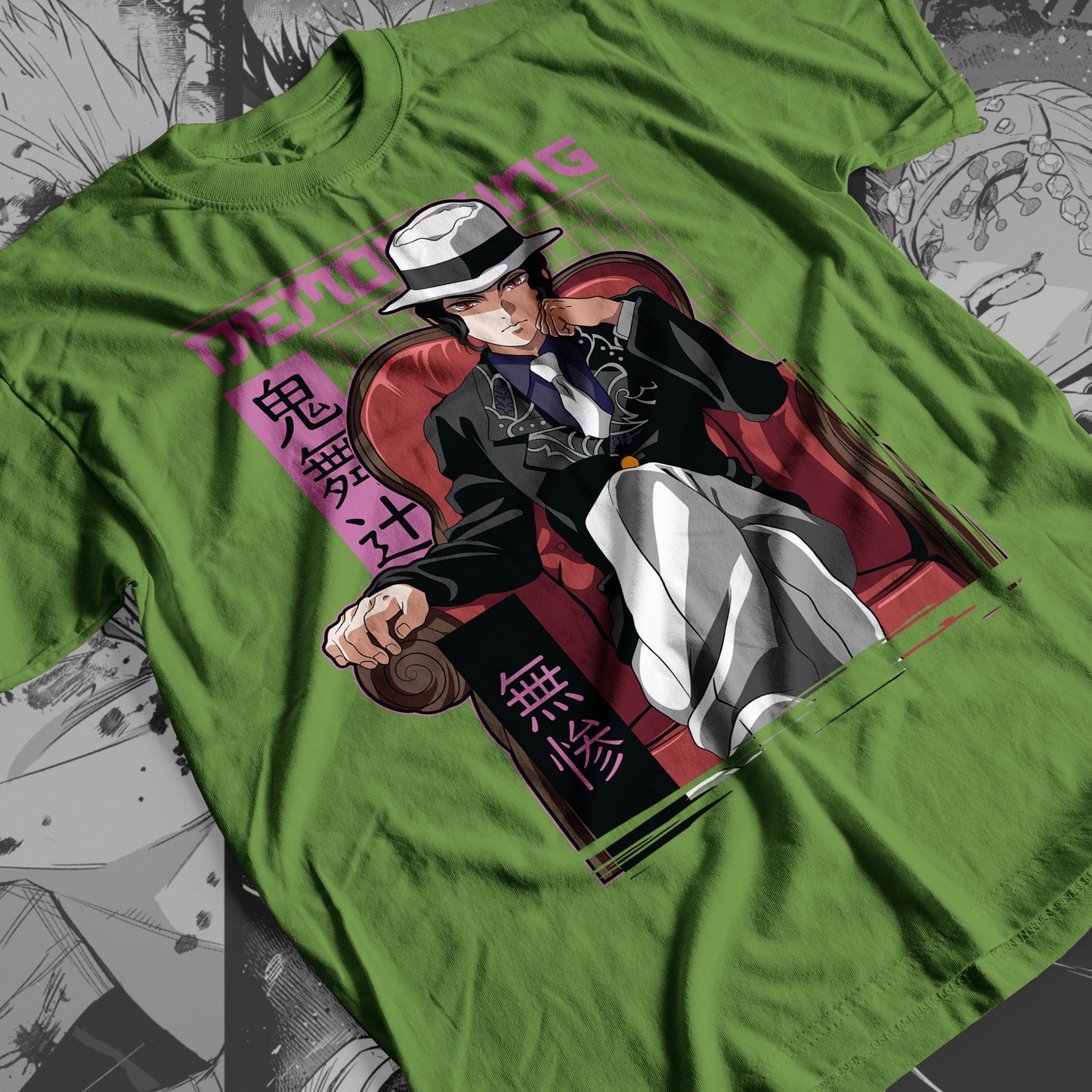 Demon Slayer - Muzan Kibutsuji 04 Premium Anime Design, High Quality DTF Print, 100% Cotton Shirt
