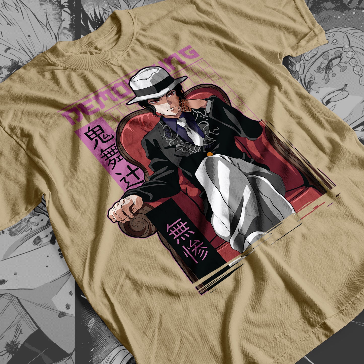 Demon Slayer - Muzan Kibutsuji 04 Premium Anime Design, High Quality DTF Print, 100% Cotton Shirt