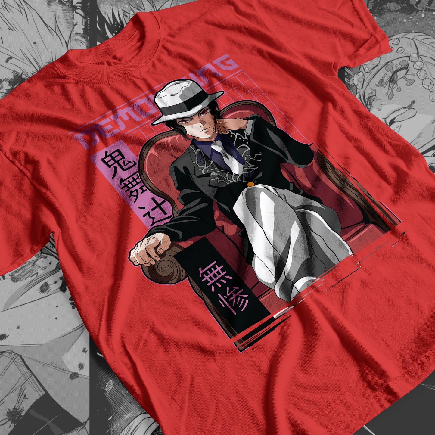 Demon Slayer - Muzan Kibutsuji 04 Premium Anime Design, High Quality DTF Print, 100% Cotton Shirt