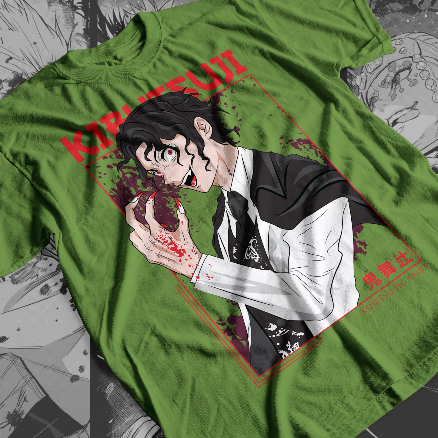 Demon Slayer - Muzan Kibutsuji 02 Premium Anime Design, High Quality DTF Print, 100% Cotton Shirt3