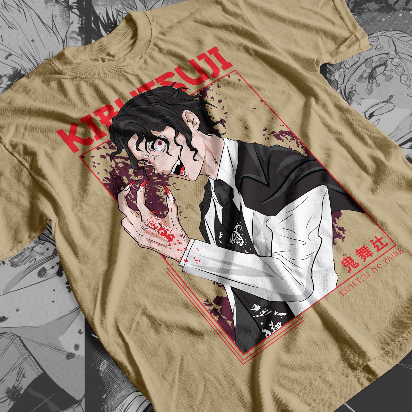 Demon Slayer - Muzan Kibutsuji 02 Premium Anime Design, High Quality DTF Print, 100% Cotton Shirt3