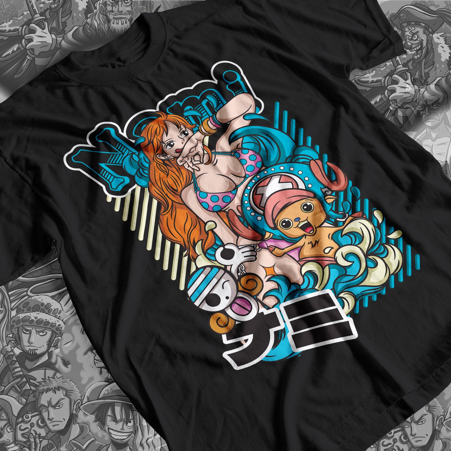 One Piece - Nami 01 Premium Anime Design, High Quality DTF Print, 100% Cotton Shirt