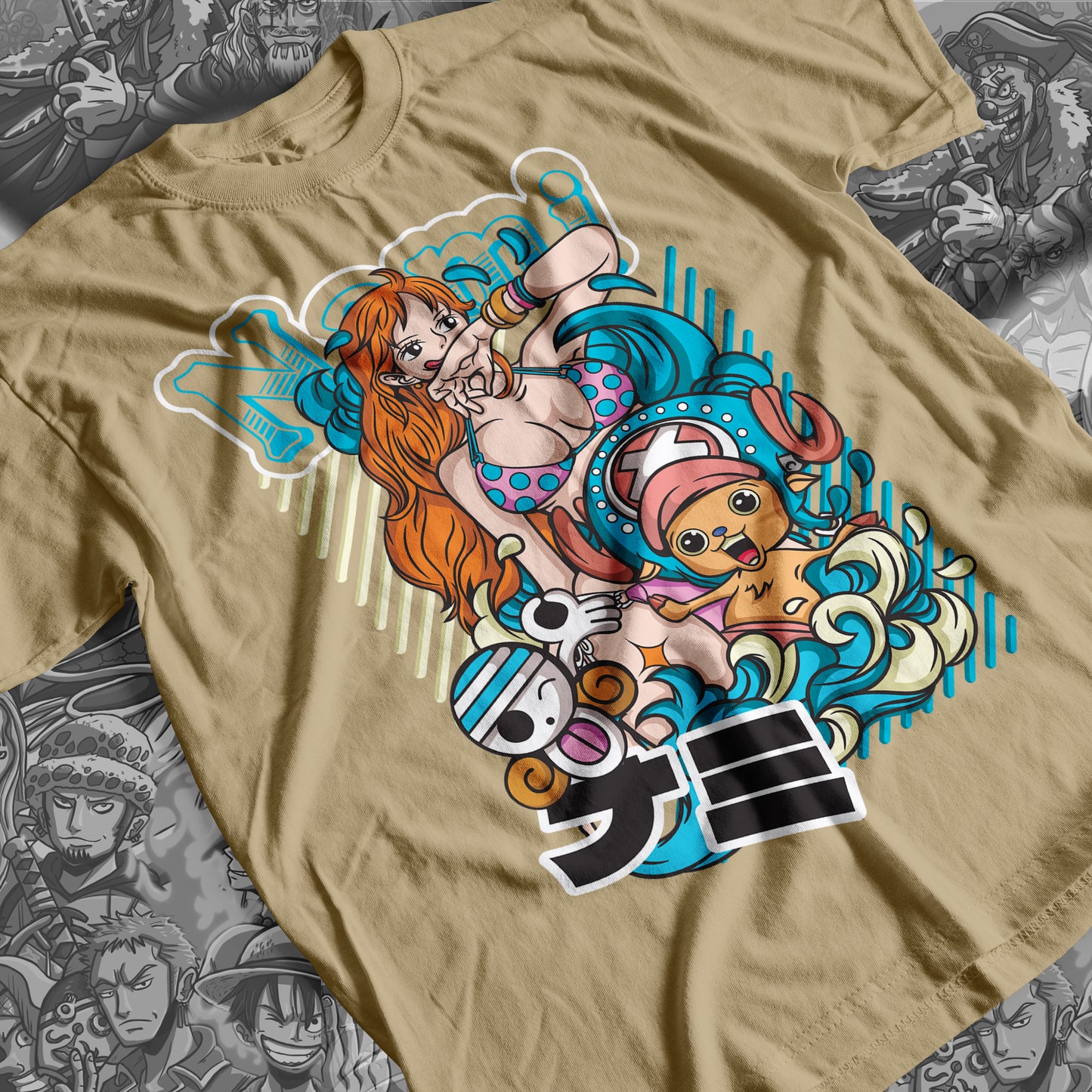 One Piece - Nami 01 Premium Anime Design, High Quality DTF Print, 100% Cotton Shirt