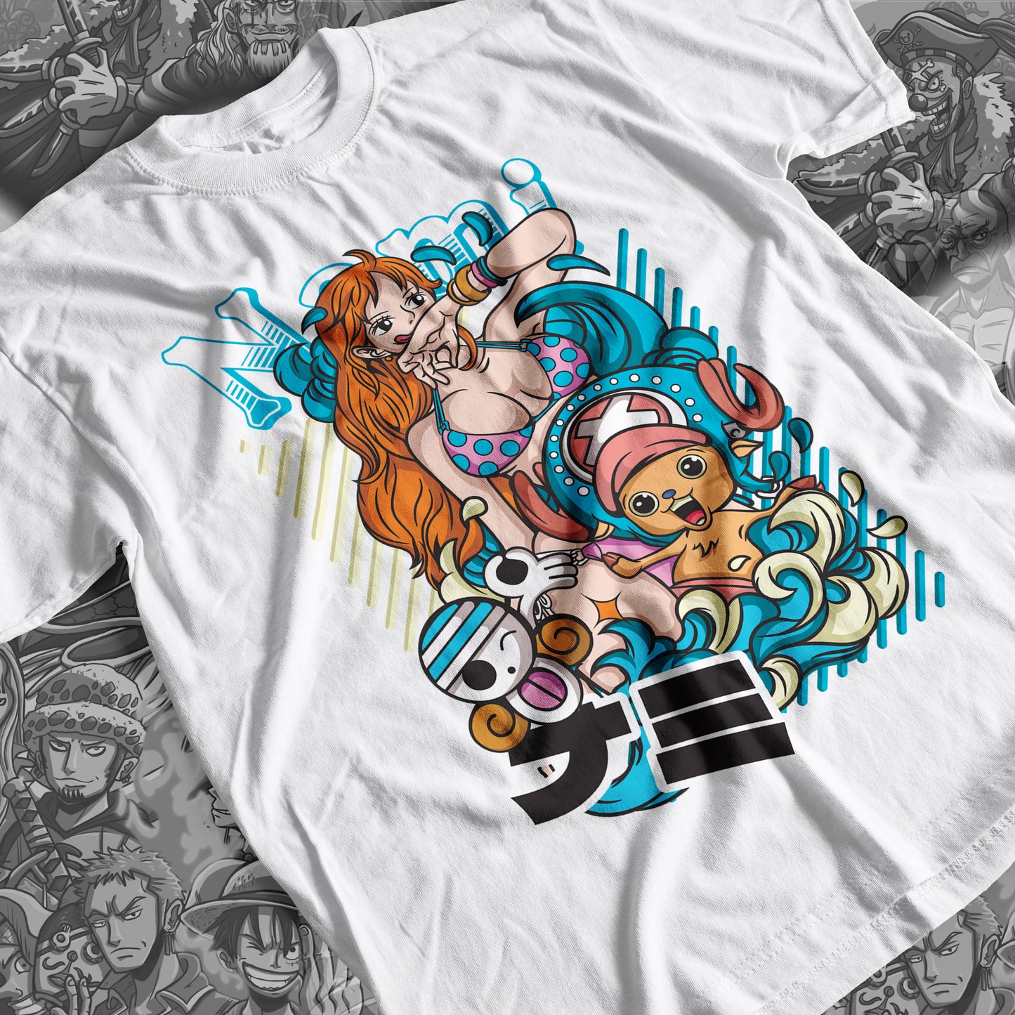 One Piece - Nami 01 Premium Anime Design, High Quality DTF Print, 100% Cotton Shirt