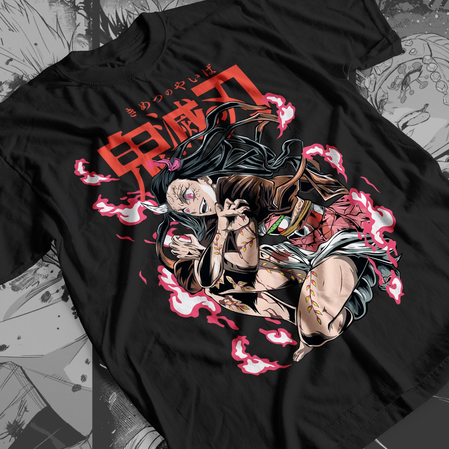 Demon Slayer - Nezuko Kamado 03 Premium Anime Design, High Quality DTF Print, 100% Cotton Shirt