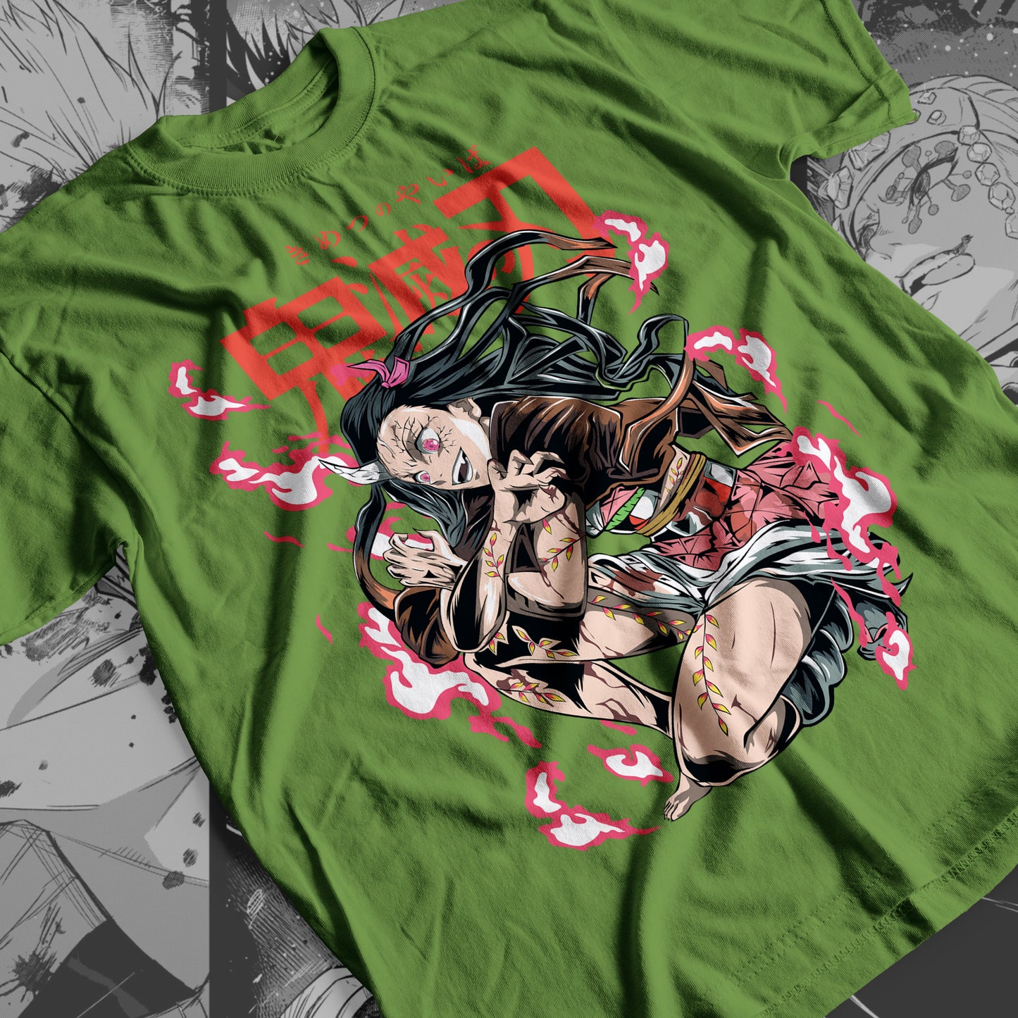 Demon Slayer - Nezuko Kamado 03 Premium Anime Design, High Quality DTF Print, 100% Cotton Shirt