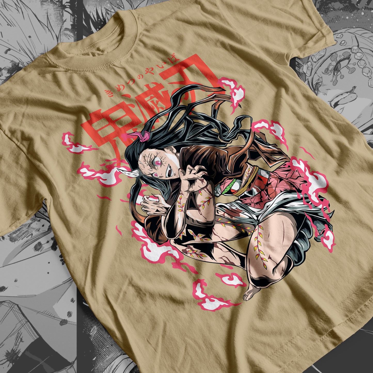 Demon Slayer - Nezuko Kamado 03 Premium Anime Design, High Quality DTF Print, 100% Cotton Shirt