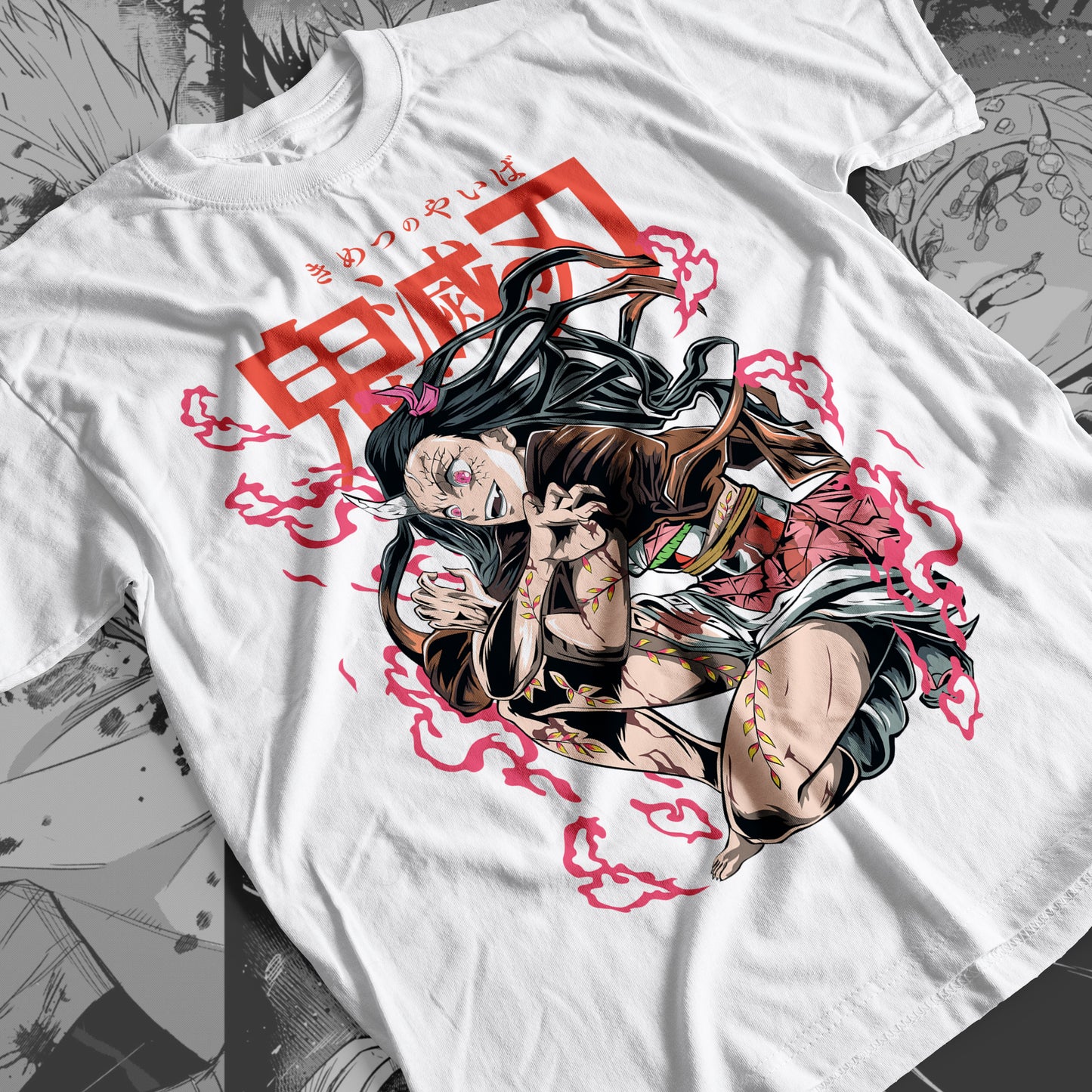 Demon Slayer - Nezuko Kamado 03 Premium Anime Design, High Quality DTF Print, 100% Cotton Shirt