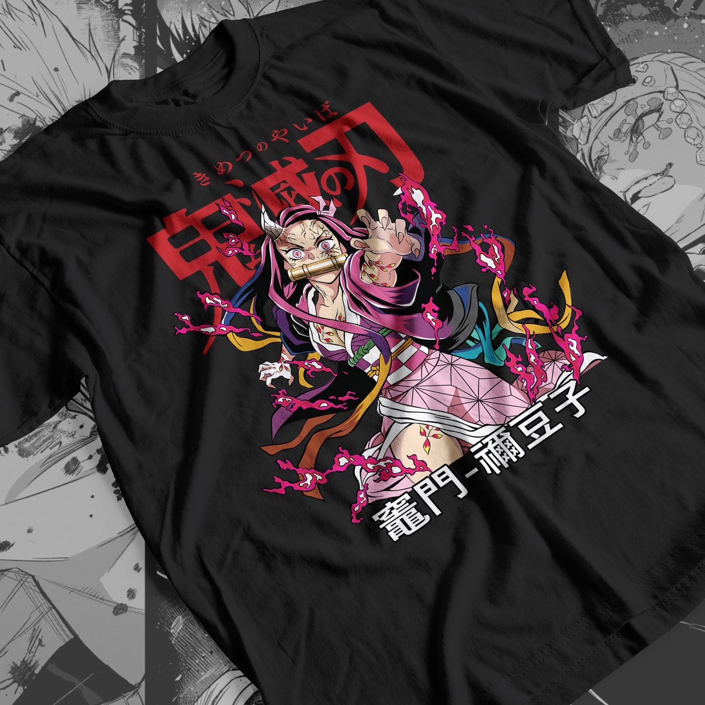 Demon Slayer - Nezuko Kamado 07 Premium Anime Design, High Quality DTF Print, 100% Cotton Shirt