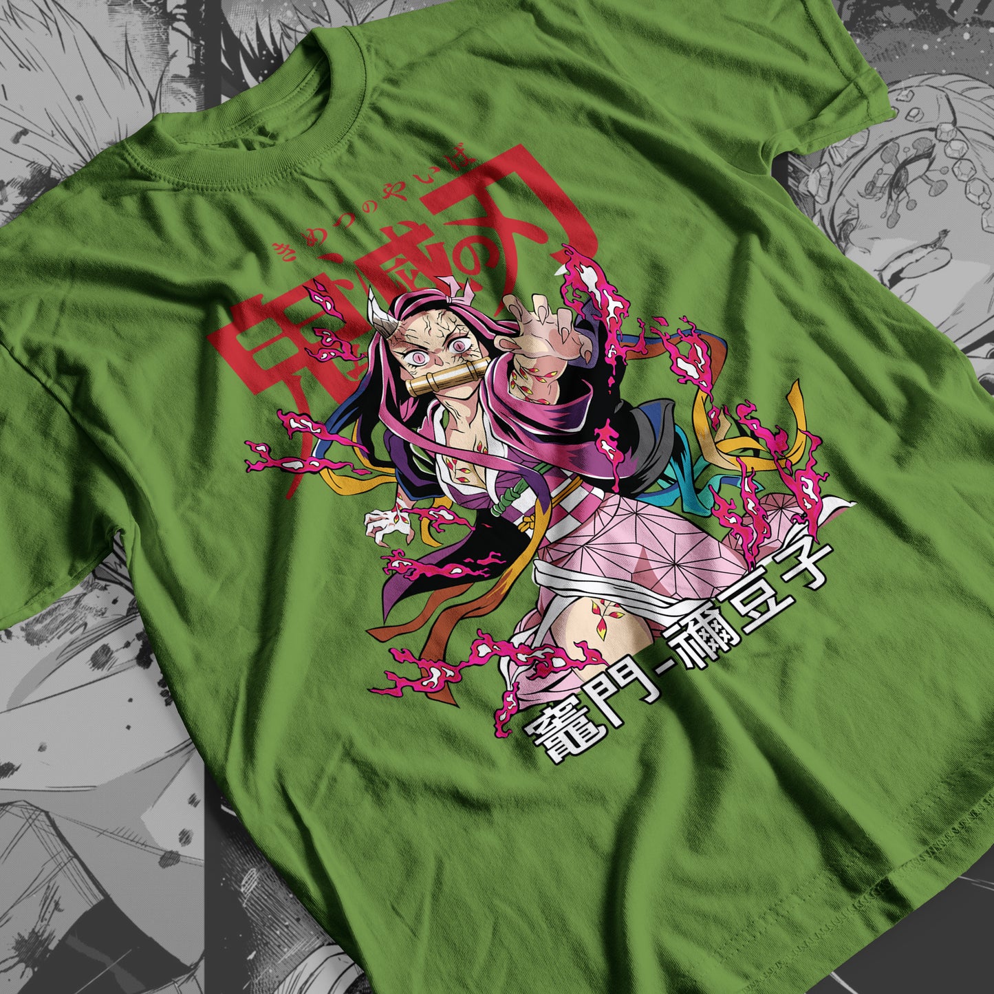 Demon Slayer - Nezuko Kamado 07 Premium Anime Design, High Quality DTF Print, 100% Cotton Shirt