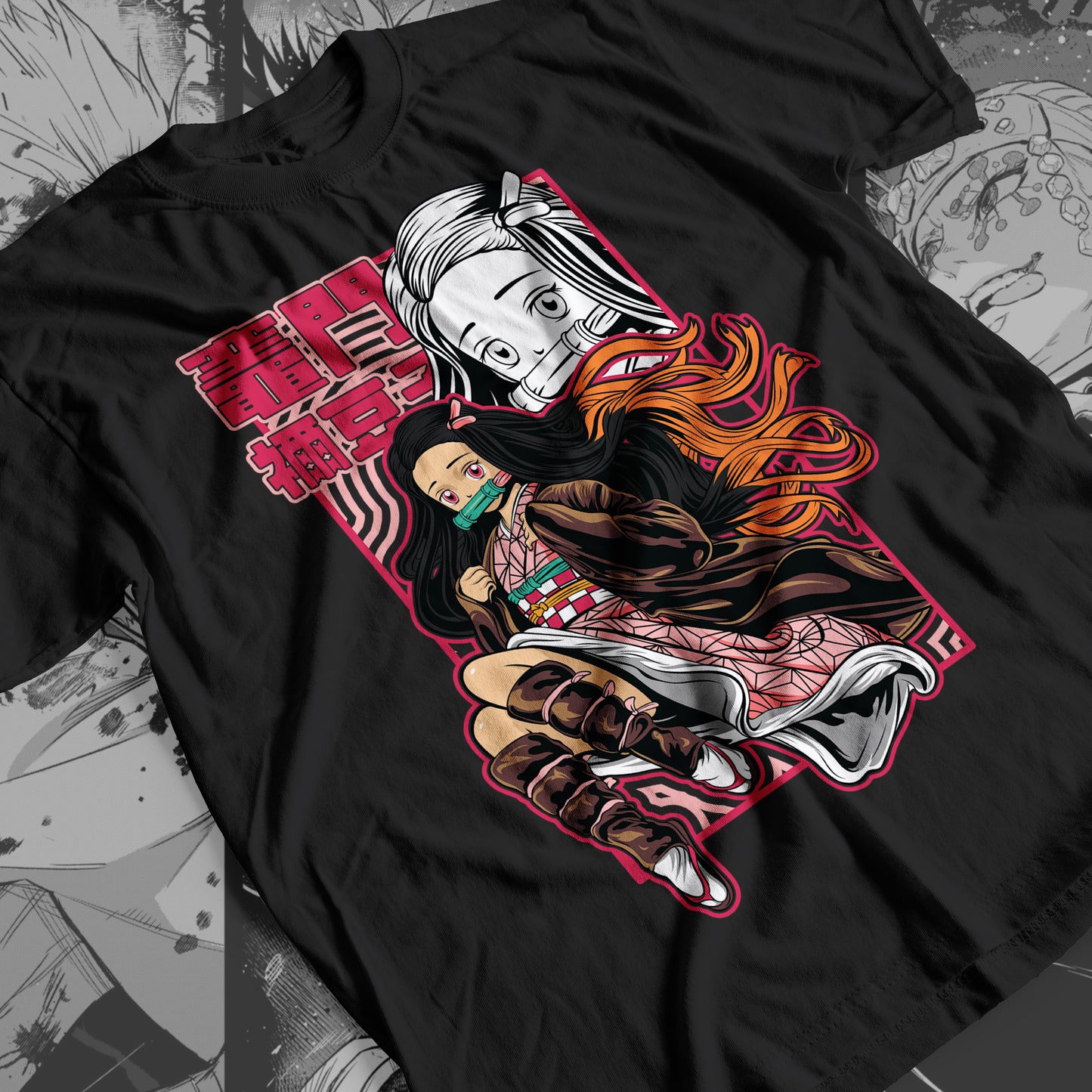 Demon Slayer - Nezuko Kamado 06 Premium Anime Design, High Quality DTF Print, 100% Cotton Shirt