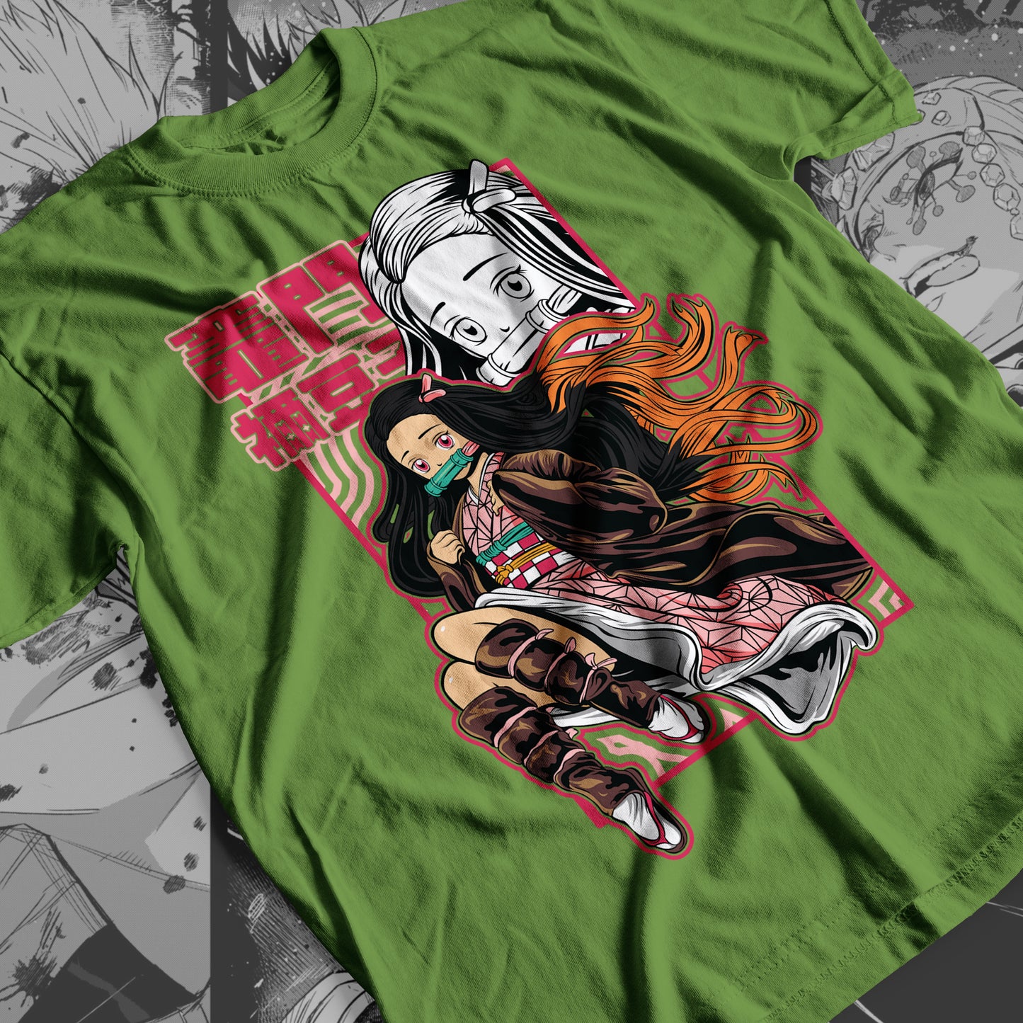 Demon Slayer - Nezuko Kamado 06 Premium Anime Design, High Quality DTF Print, 100% Cotton Shirt