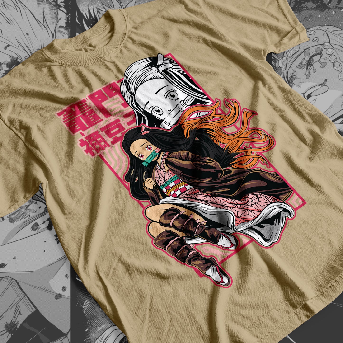 Demon Slayer - Nezuko Kamado 06 Premium Anime Design, High Quality DTF Print, 100% Cotton Shirt