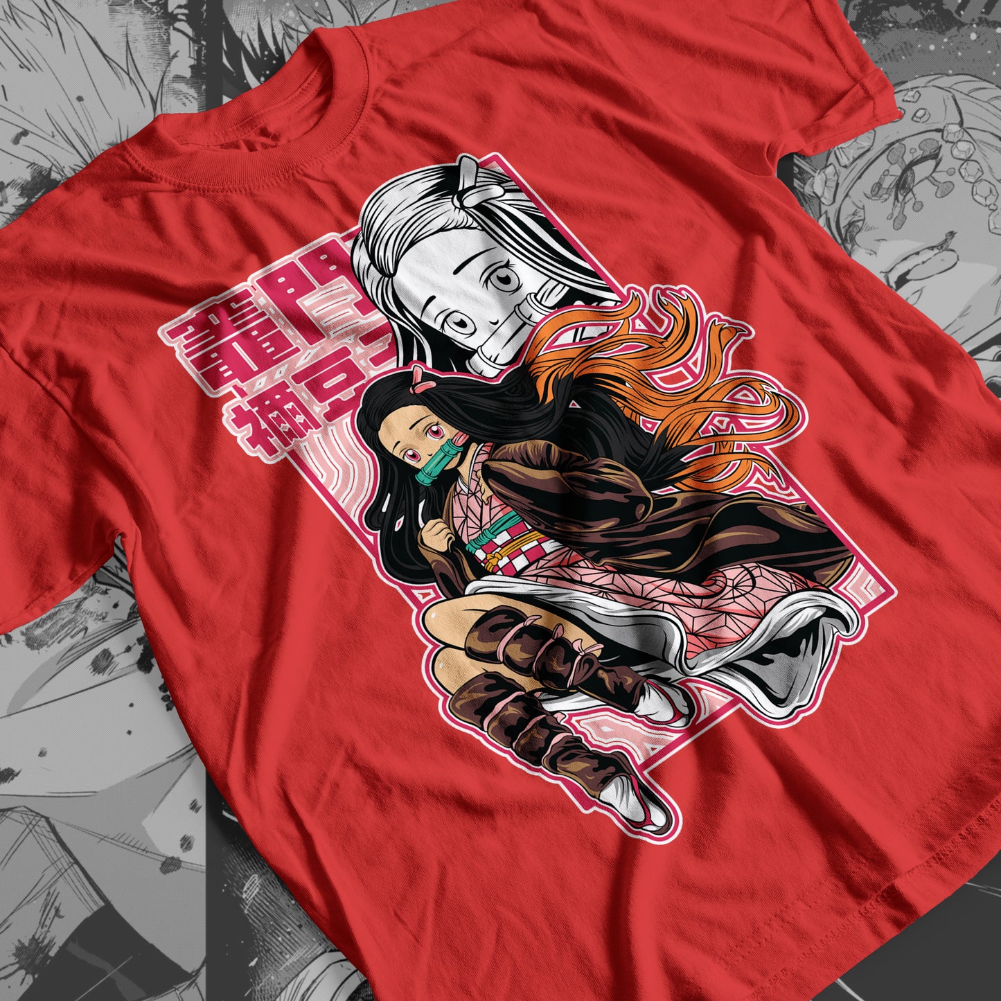 Demon Slayer - Nezuko Kamado 06 Premium Anime Design, High Quality DTF Print, 100% Cotton Shirt