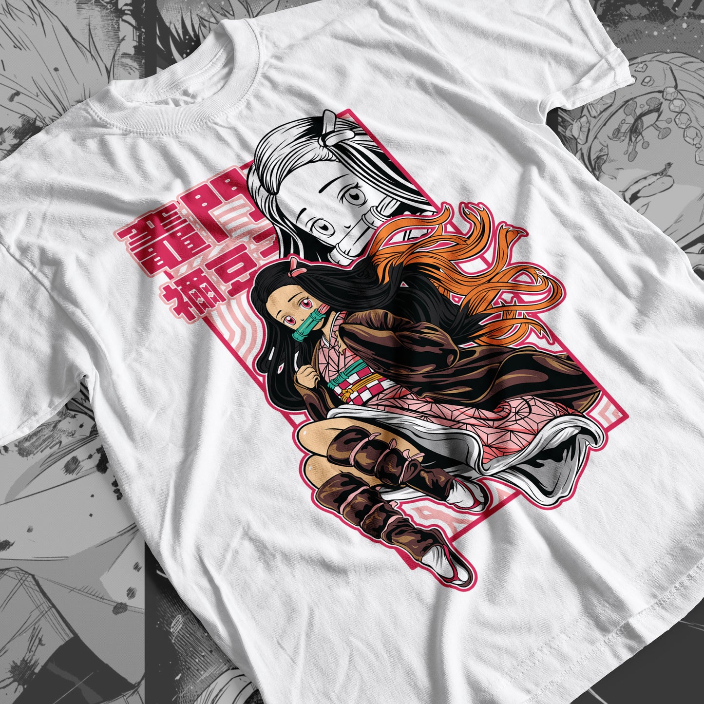 Demon Slayer - Nezuko Kamado 06 Premium Anime Design, High Quality DTF Print, 100% Cotton Shirt