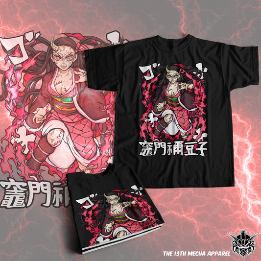 Demon Slayer - Nezuko Kamado 05 Premium Anime Design, High Quality DTF Print, 100% Cotton Shirt