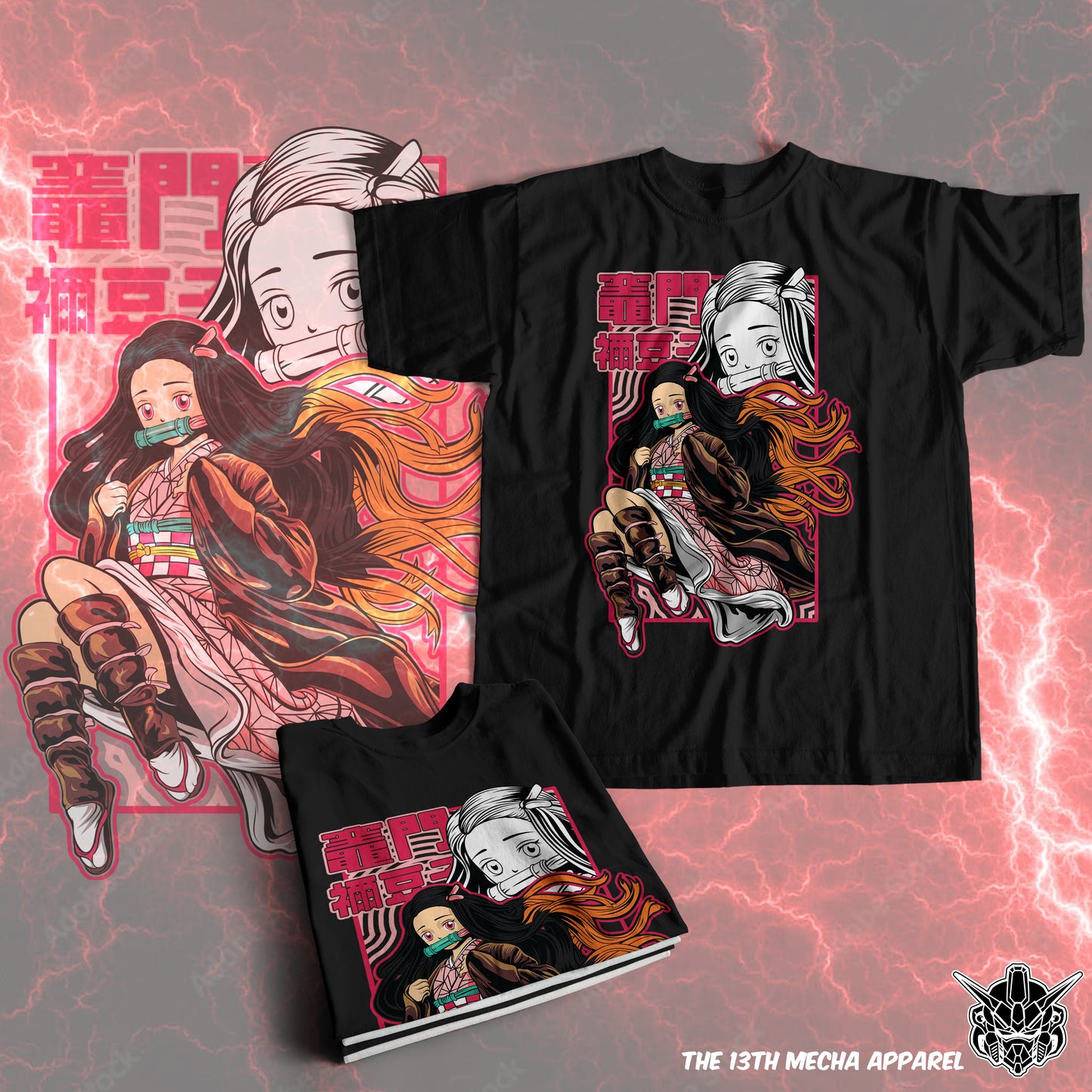 Demon Slayer - Nezuko Kamado 06 Premium Anime Design, High Quality DTF Print, 100% Cotton Shirt