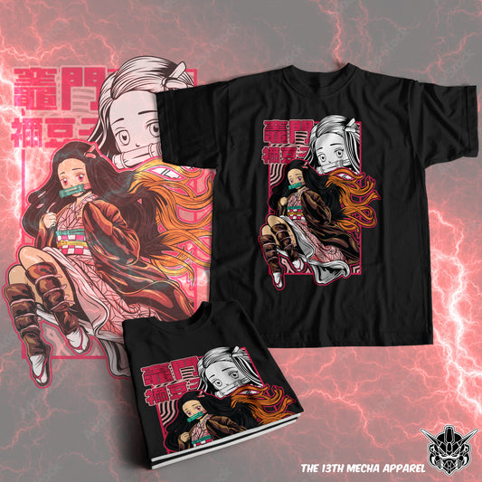 Demon Slayer - Nezuko Kamado 06 Premium Anime Design, High Quality DTF Print, 100% Cotton Shirt