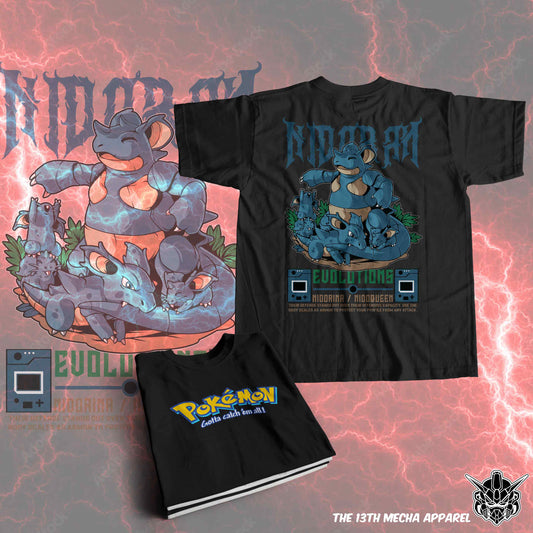 Pokemon - Nidorina 01 Premium Anime Design, High Quality DTF Print, 100% Cotton Shirt