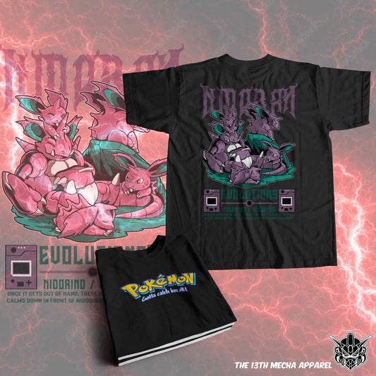 Pokemon - Nidorino 01 Premium Anime Design, High Quality DTF Print, 100% Cotton Shirt