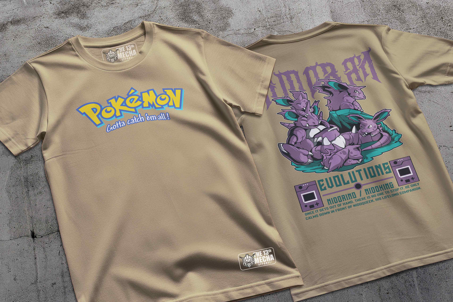 Pokemon - Nidorino 01 Premium Anime Design, High Quality DTF Print, 100% Cotton Shirt