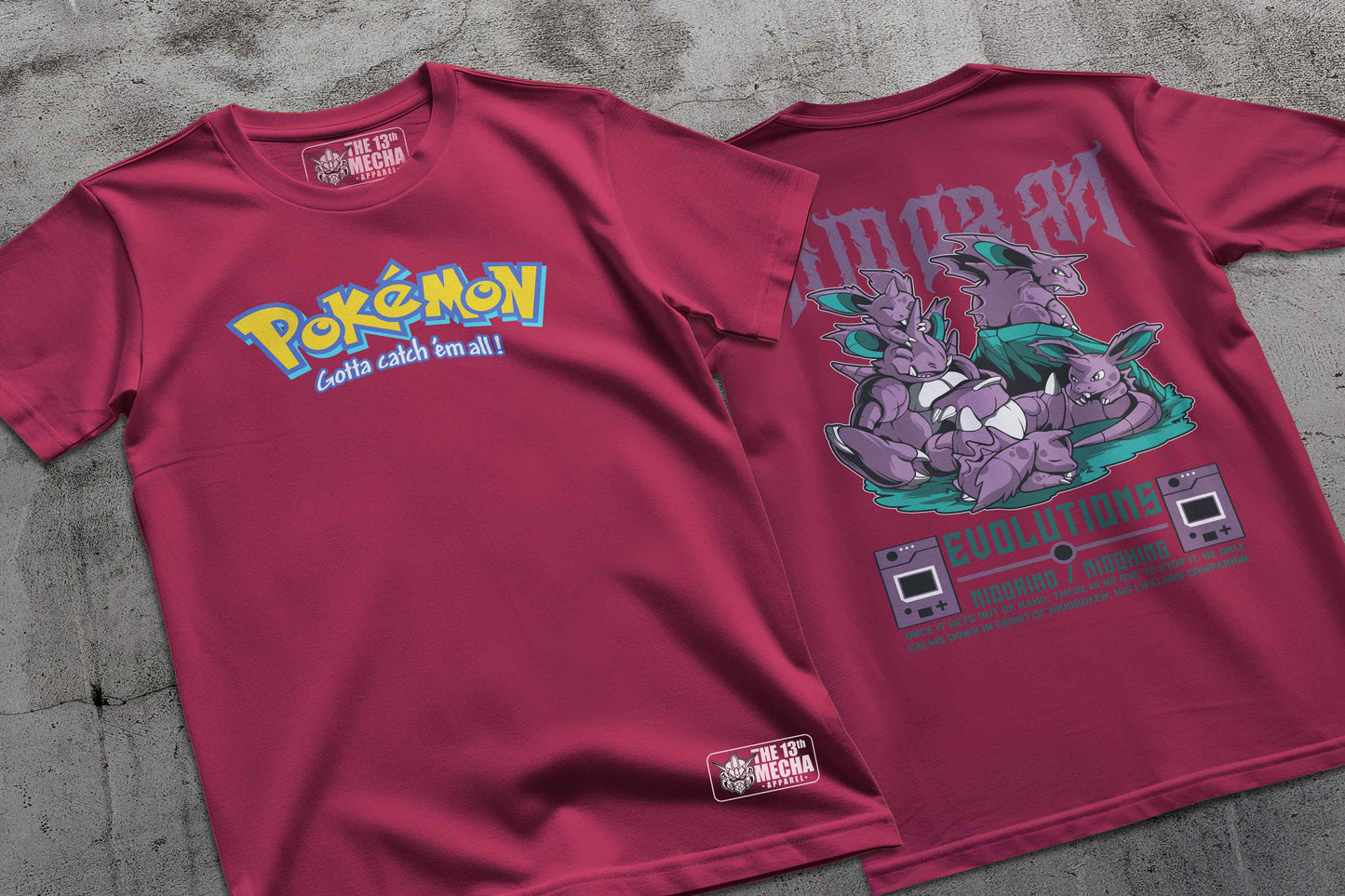 Pokemon - Nidorino 01 Premium Anime Design, High Quality DTF Print, 100% Cotton Shirt