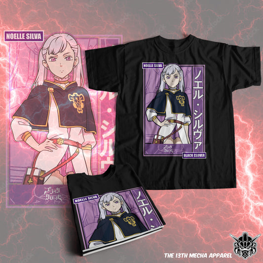 Black Clover - Noelle 02 Premium Anime Design, High Quality DTF Print, 100% Cotton Shirt